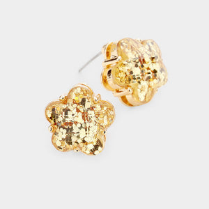 Glitter Stud Earrings