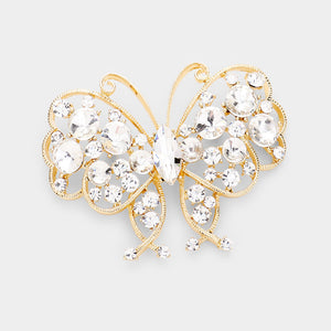 Gem Butterfly Brooch