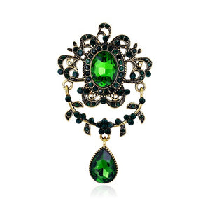 Emerald Brooch