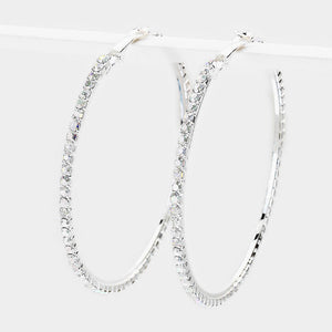 Rhinestone Hoop earrings