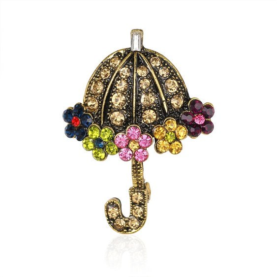 Umbrella Brooch