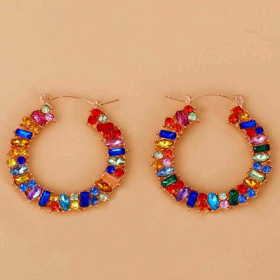 Small Gem Hoops