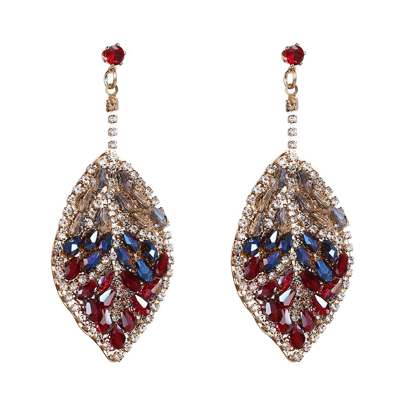 Diamond Leaf Drop Earrings!