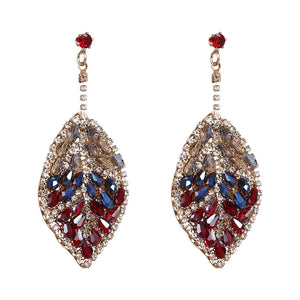 Diamond Leaf Drop Earrings!