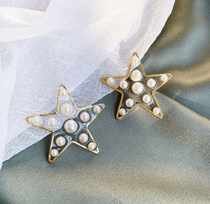 Stars & Pearls Studs