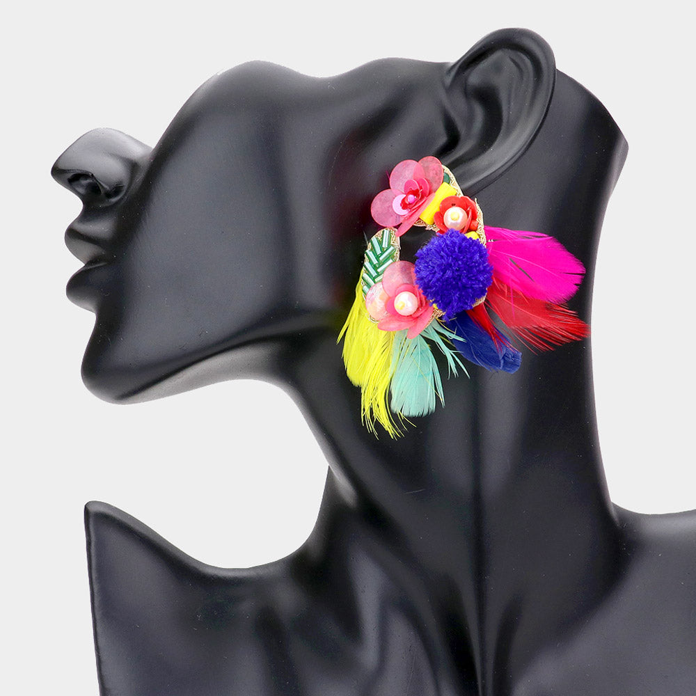 Flower Art Earrings