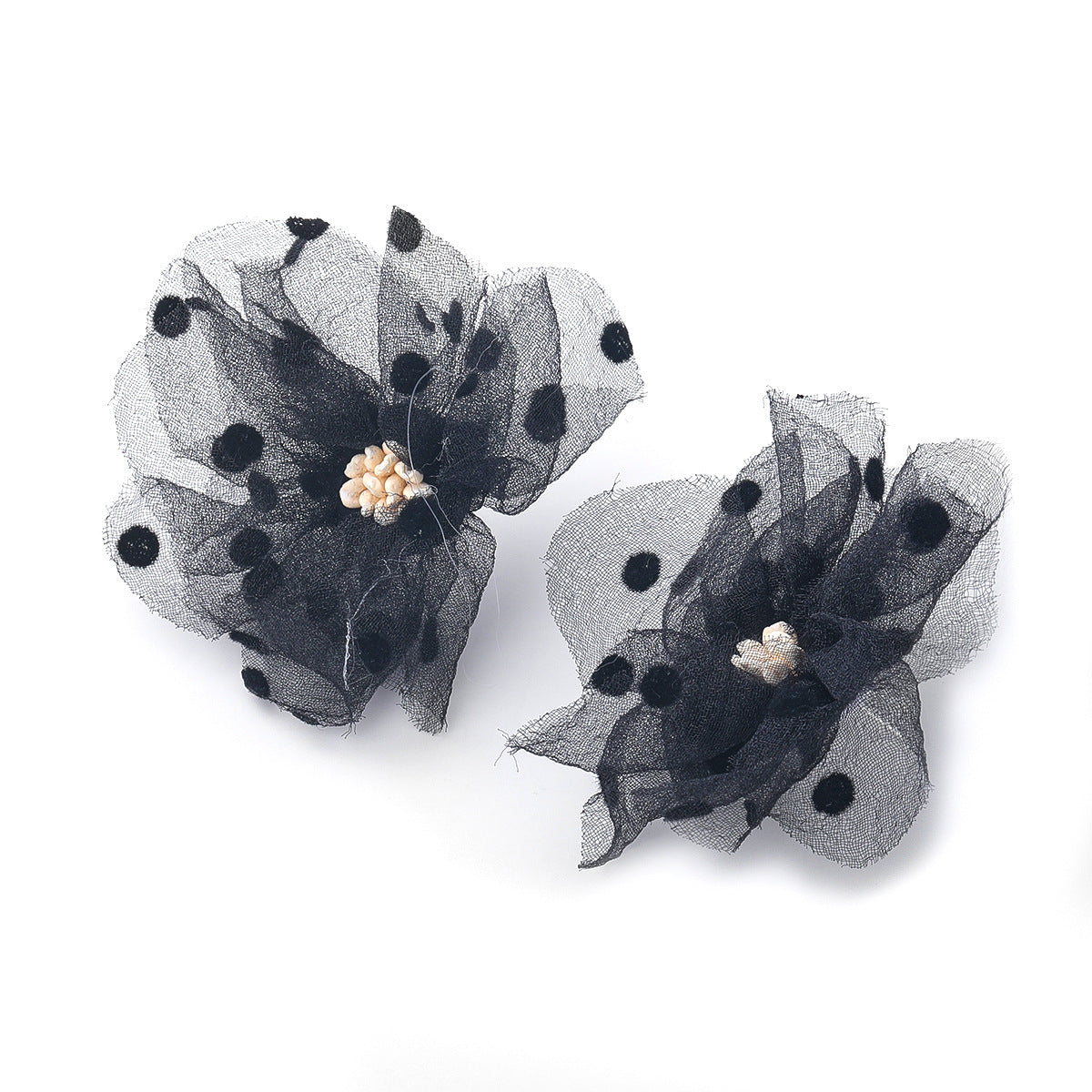 Polka Flower Dot Earrings