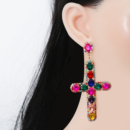 Carmin Cross Earrings